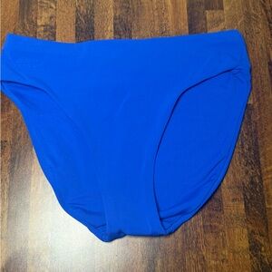 Robin Piccone Ava High Waist Bikini Bottoms French Blue NEW